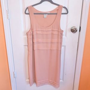 Max Studio Blush Pink Tank Dress Sz L